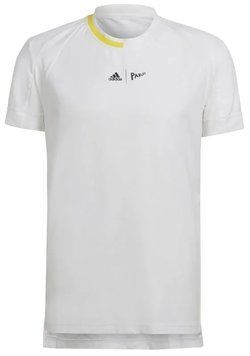 Чоловіча футболка Adidas London Stretch Woven Tee - біла/жовта ST85348 фото