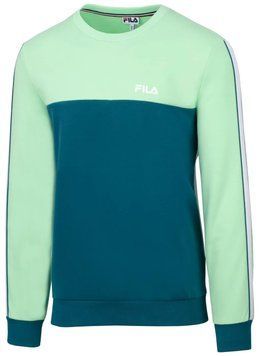 Мужская толстовка Fila Sweater Manu - зелено-ясень ST83031 фото