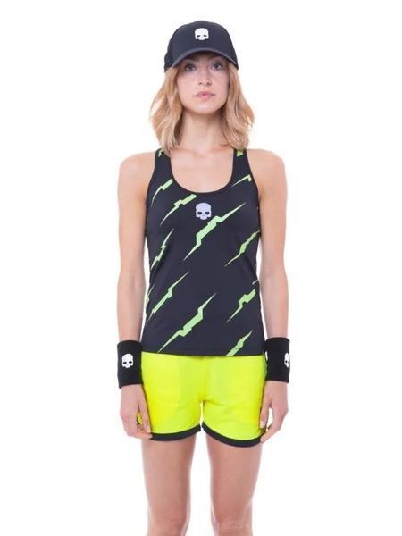 Hydrogen Thunder Tank Top Woman - чорний/жовтий флуо ST76332 фото