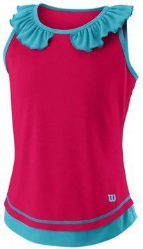 Футболка для дівчат Wilson Competition Tank II G - love potion/scuba blue ST84954 фото