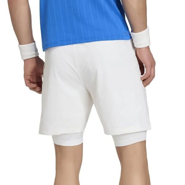 Мужские шорты Adidas Tennis Climacool Short & Tight Set - белые ST111283 фото