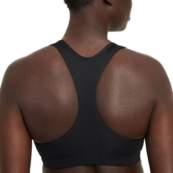Женский спортивный бюстгальтер Nike Medium-Support Graphic Sports - черный/белый/серый ST81017 фото