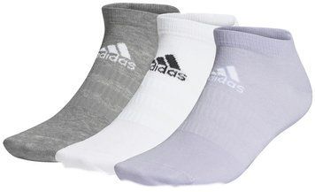 Носки Adidas Light Low-Cut 3P - фиолетовый оттенок/средне-серый/белый ST72731 фото