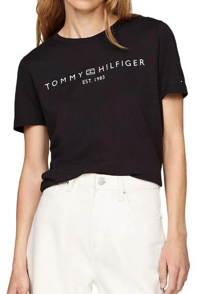 Жіноча футболка з логотипом Tommy Hilfiger Regular Corp C-NK SS ST99081 фото