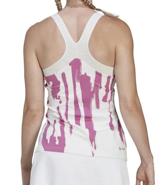 Жіночий топ Adidas New York Y-tank - білий/напівбузковий ST86623 фото