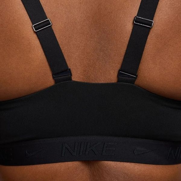 Жіночий спортивний бюстгальтер Nike Indy Medium Support Padded Adjustable Sports - чорний/чорний ST96774 фото
