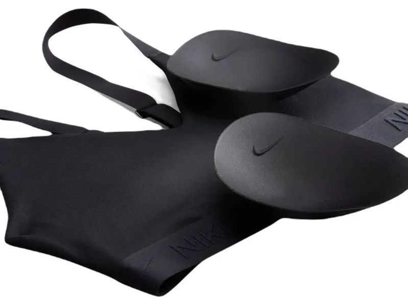 Жіночий спортивний бюстгальтер Nike Indy Medium Support Padded Adjustable Sports - чорний/чорний ST96774 фото