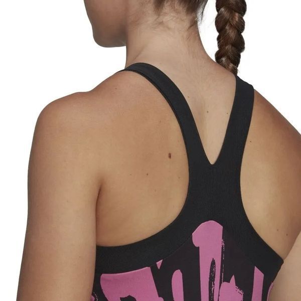 Жіночий топ Adidas New York Y-tank - чорний/напівбузковий ST86833 фото