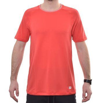 Мужская футболка Wilson Players Seamless Crew 2.0 - инфракрасная ST90137 фото