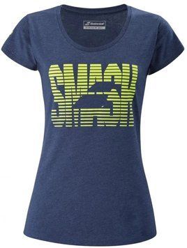 Женская футболка Babolat Fitness Massange Tee W ST74995 фото