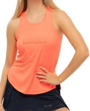 Lucky in Love Laser Novelty Technology Женский топ Feeling Lucky Racerback Tank - коралловый ST82216 фото