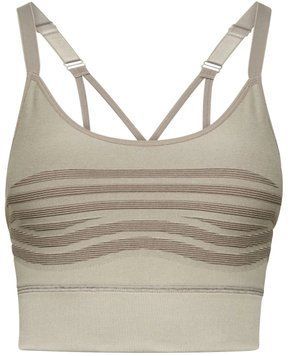 Безшовний жіночий бюстгальтер Reebok Les Mills Strappy Seamless - боулдер сірий ST79428 фото