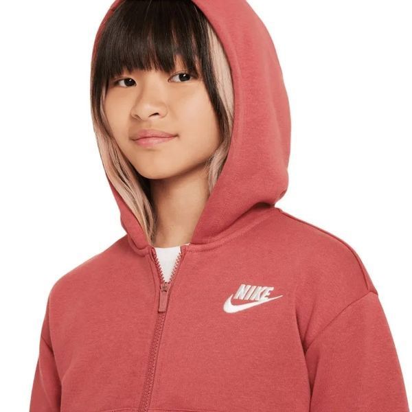 Клубний флісовий світшот Nike Sportswear Full Zip для дівчат ST87403 фото