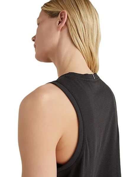 Жіноча майка Tommy Hilfiger Performance Mesh Racer Tank - чорна ST85765 фото