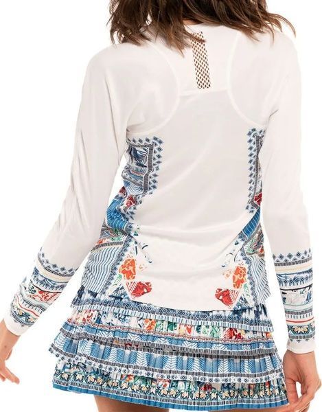 Женская футболка (длинный рукав) Lucky in Love Playing In Paradise L/S - эгейский синий ST82236 фото