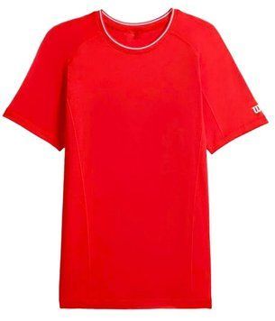Чоловіча футболка Wilson Team Seamless Crew - інфрачервона ST97245 фото