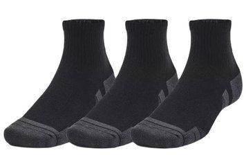 Under Armour Performance Tech Quarter Socks 3-Pack - чорний/сірий колір ST95099 фото