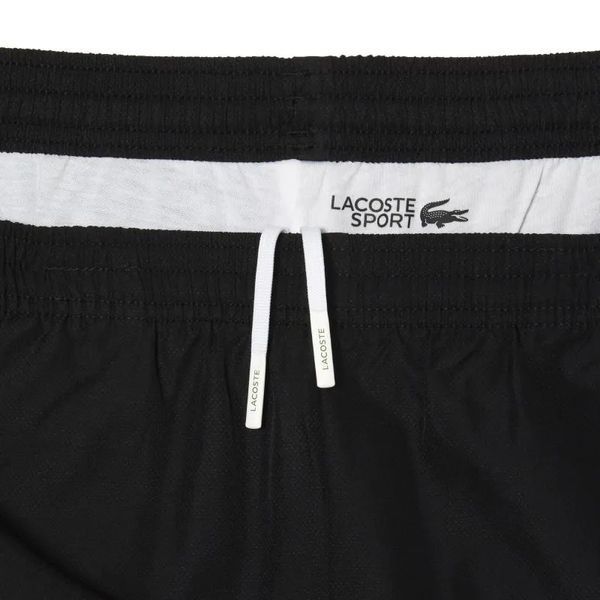 Мужские легкие спортивные штаны Lacoste Sport - черный/белый ST95225 фото