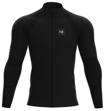 Мужской бесшовный свитшот на молнии Compressport - черный ST82116 фото