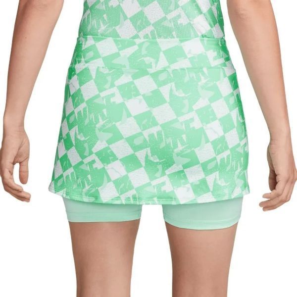Жіноча спідниця Nike Court Dri-Fit Printed Victory - м'ятний поролон/чорний ST87442 фото