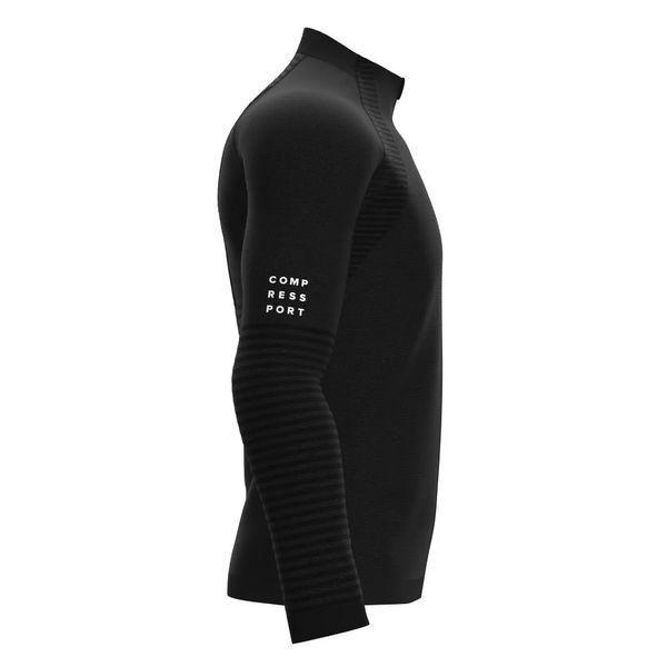 Мужской бесшовный свитшот на молнии Compressport - черный ST82116 фото