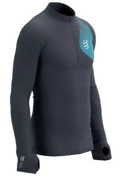Compressport Winter Trail Postural Long Sleeve Top - магніт/Гавайський океан ST93795 фото