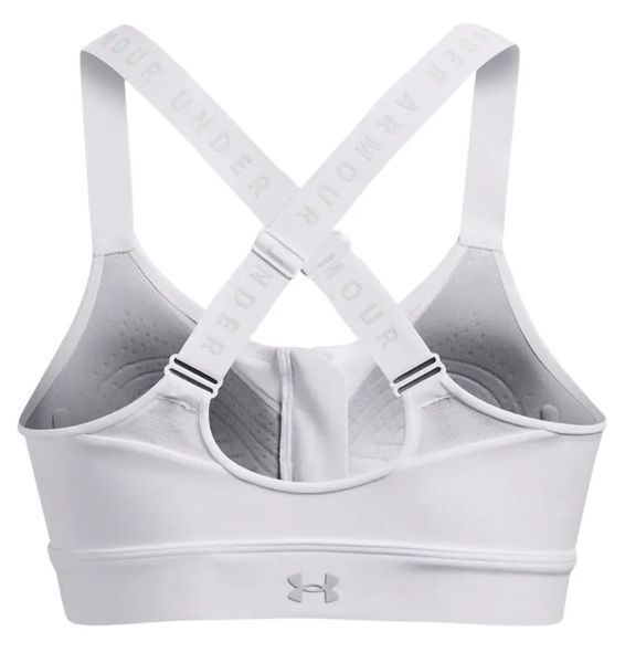 Жіночий спортивний бюстгальтер Under Armour Infinity High Zip - білий/сірий колір ST88103 фото