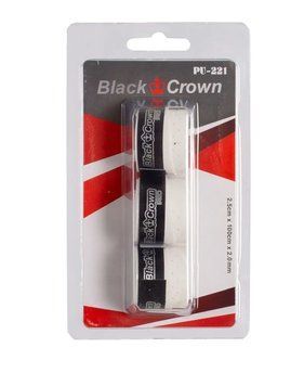 Наружные накладки Black Crown Overgrip 3P - белые ST105898 фото