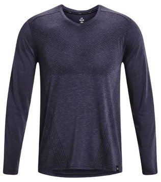 Чоловіча футболка (довгий рукав) Under Armour Men's UA Breeze Long Sleeve - чорний/світловідбиваючий ST87555 фото