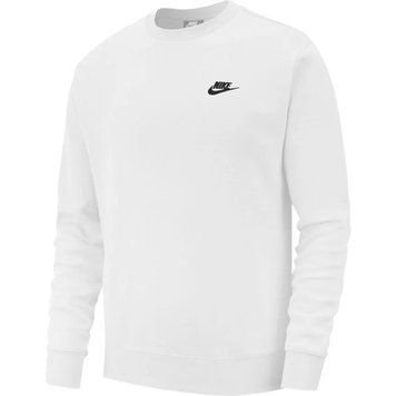 Мужская толстовка Nike Swoosh Club Crew - белый/черный ST73624 фото