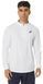 Чоловіча футболка (з довгим рукавом) Asics Men Court 1/2 Zip Long Sleeve Top - brilliant white/brilliant white ST95150 фото 1