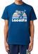 Чоловіча футболка Lacoste Washed Effect Tennis Print - синя ST97198 фото 3