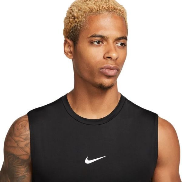 Компресійний одяг Nike Pro Dri-Fit Tight Sleeveless Fitness Top - чорний/білий ST94872 фото