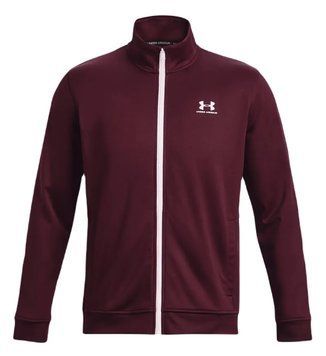Чоловіча трикотажна куртка Under Armour Sportsyle - темно-бордова/біла ST92692 фото