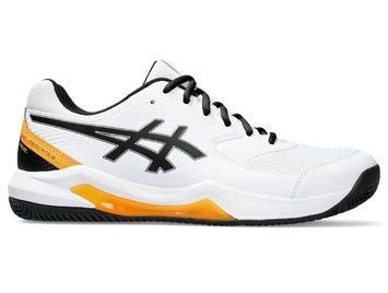 Чоловічі кросівки Asics Gel-Dedicate 8 Padel - білі/помаранчеві ST112696 фото