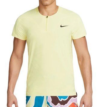 Чоловіче поло Nike Court Dri-Fit Adventage Slam Tennis - лимонний шифон/чорний ST88871 фото