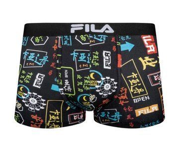 Чоловічі боксери Fila Boxer Elastic Logo 1P - чорні ST88155 фото
