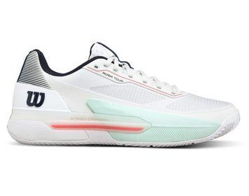 Чоловічі черевики Wilson Rush Tour 5 Clay - білий/біла/вогняний стрижень ST112550 фото