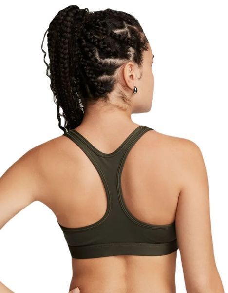Жіночий бюстгальтер Nike Swoosh Light Support Non-Padded Sports - карго хакі/білий ST94263 фото