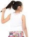 Футболка Lucky in Love Girls Palm Island Coco Chevron - белая ST95115 фото 3